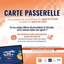 Carte passerelle – mon club près de chez moi