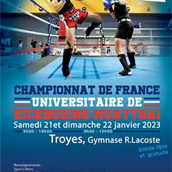 Résultats des Championnats de France universitaires Kickboxing et Muaythai 2023