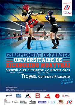 Résultats des Championnats de France universitaires Kickboxing et Muaythai 2023