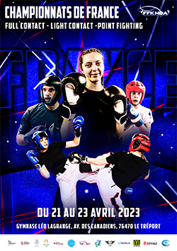 Résultats des Championnats de France de Full contact, Light contact et Point fighting 2023