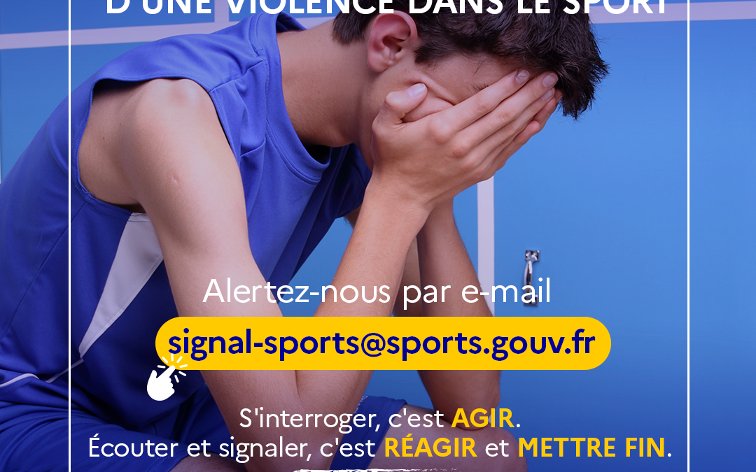📢 Signal Sports est la plateforme dédiée aux signalements de violences dans le domaine sportif.