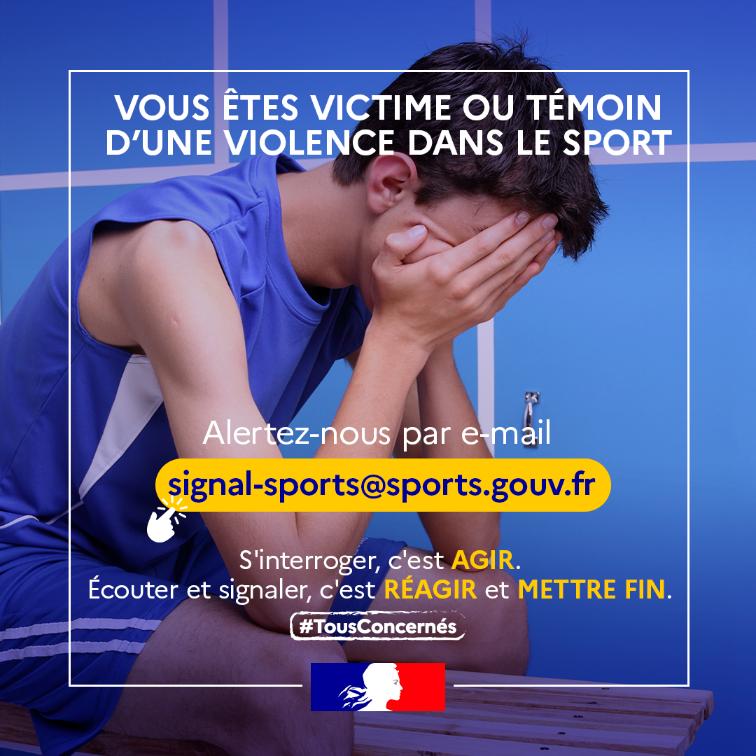 📢 Signal Sports est la plateforme dédiée aux signalements de violences dans le domaine sportif.