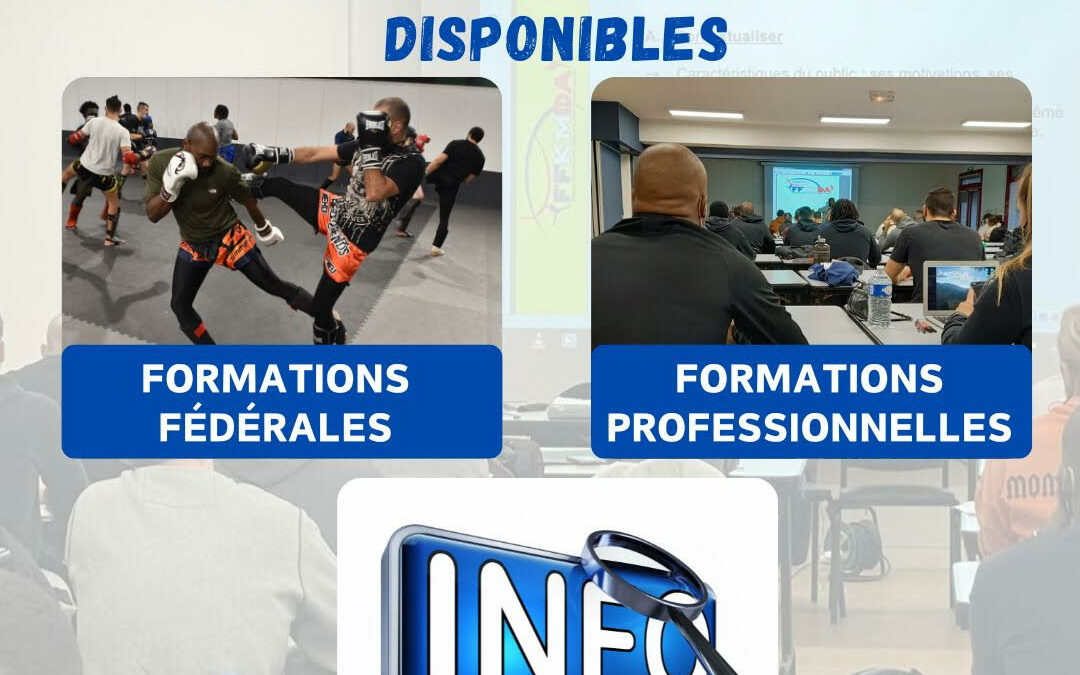 SAISON 2024/2025 – CALENDRIERS DES FORMATIONS ET FICHES D’INSCRIPTION