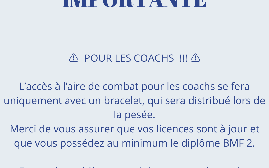 Information Importante !