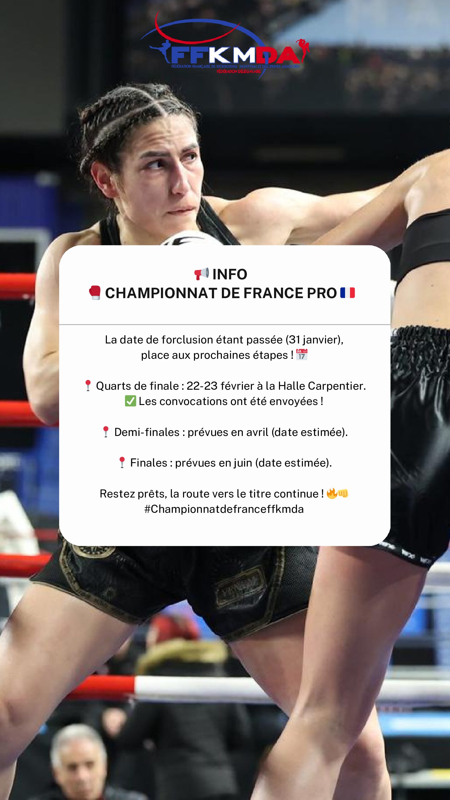 INFO Championnat de France PRO