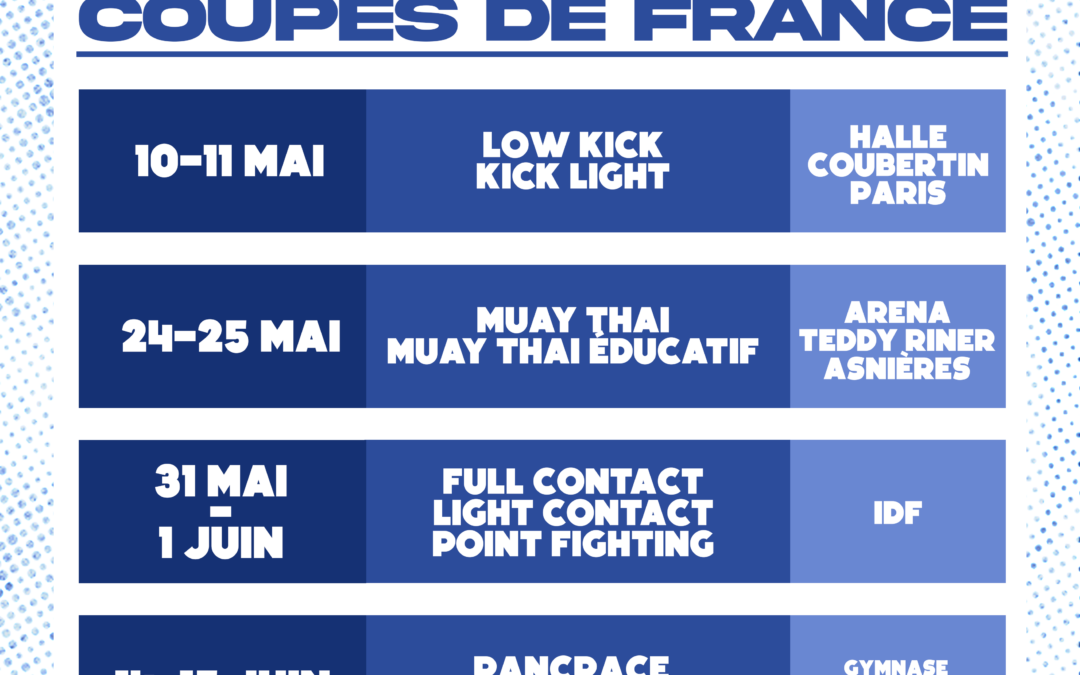 Calendrier des coupes de France 2025