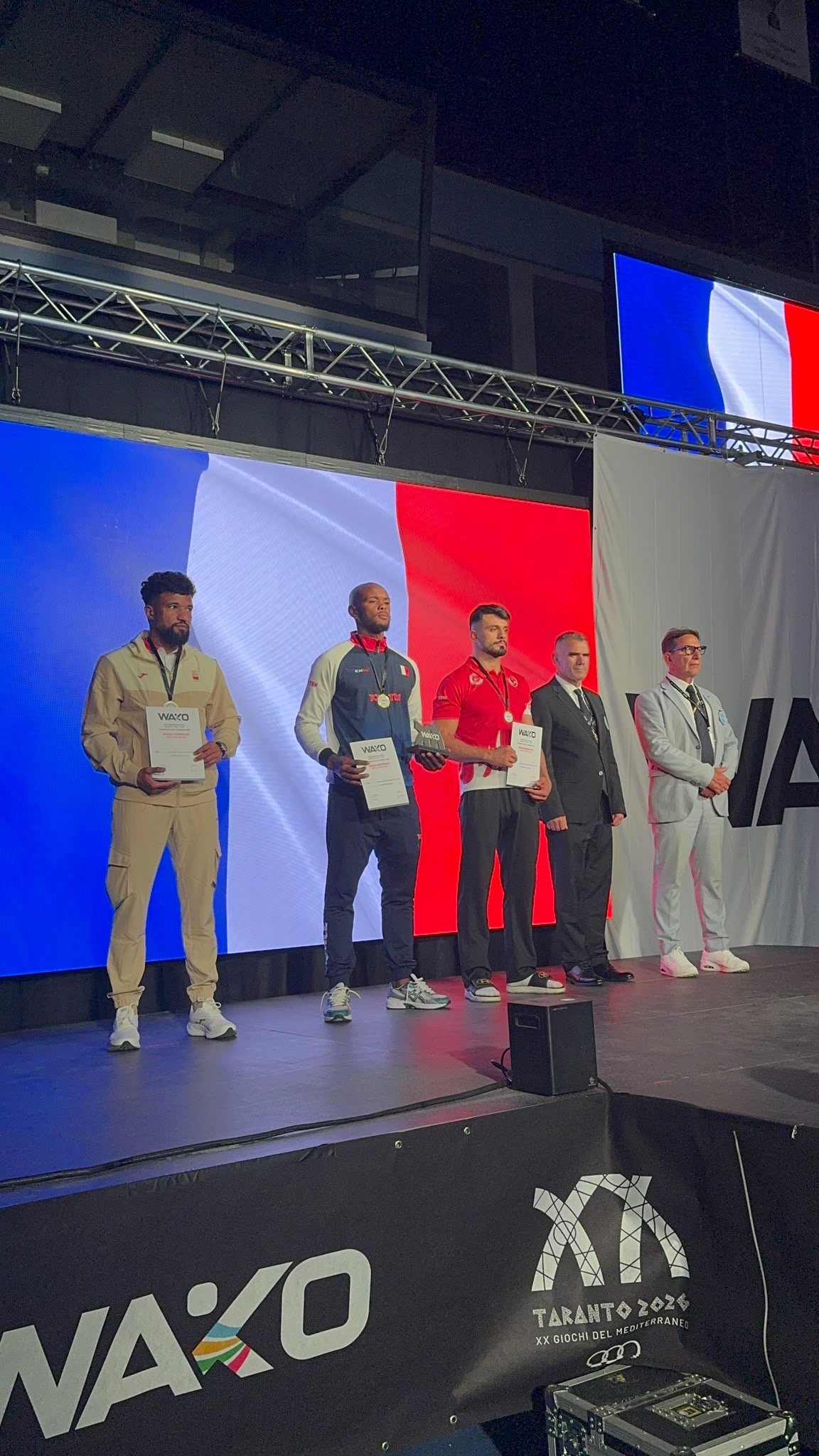 Podium de l’Équipe de France